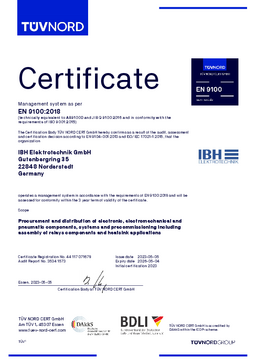 Certificate EN 9100:2018