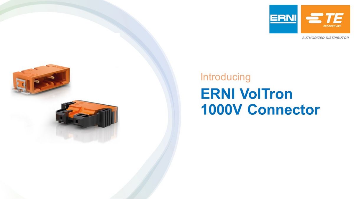 ERNI VolTron 1000V Connector IBH Elektrotechnik GmbH